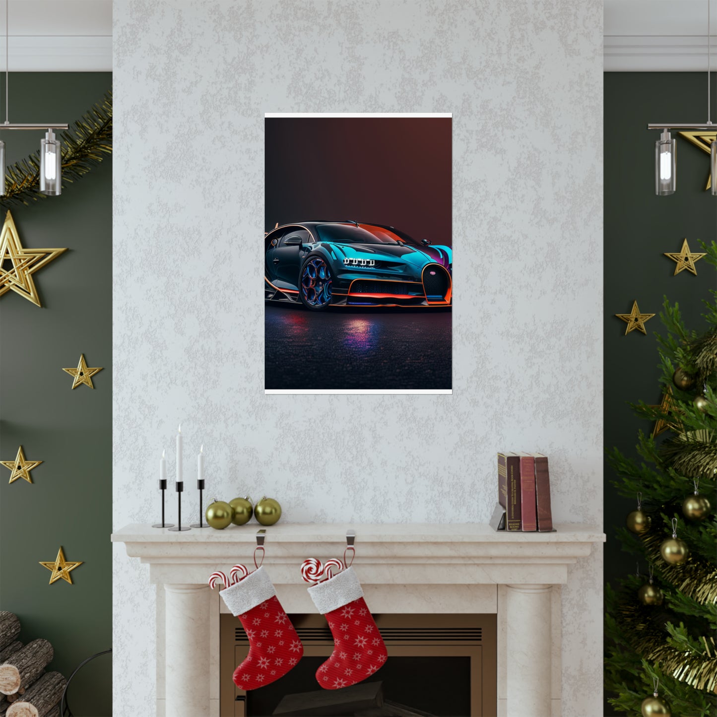 Premium Matte Vertical Posters Bugatti Chiron Super 1