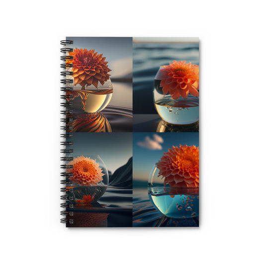 Spiral Notebook - Ruled Line Dahlia Orange 5