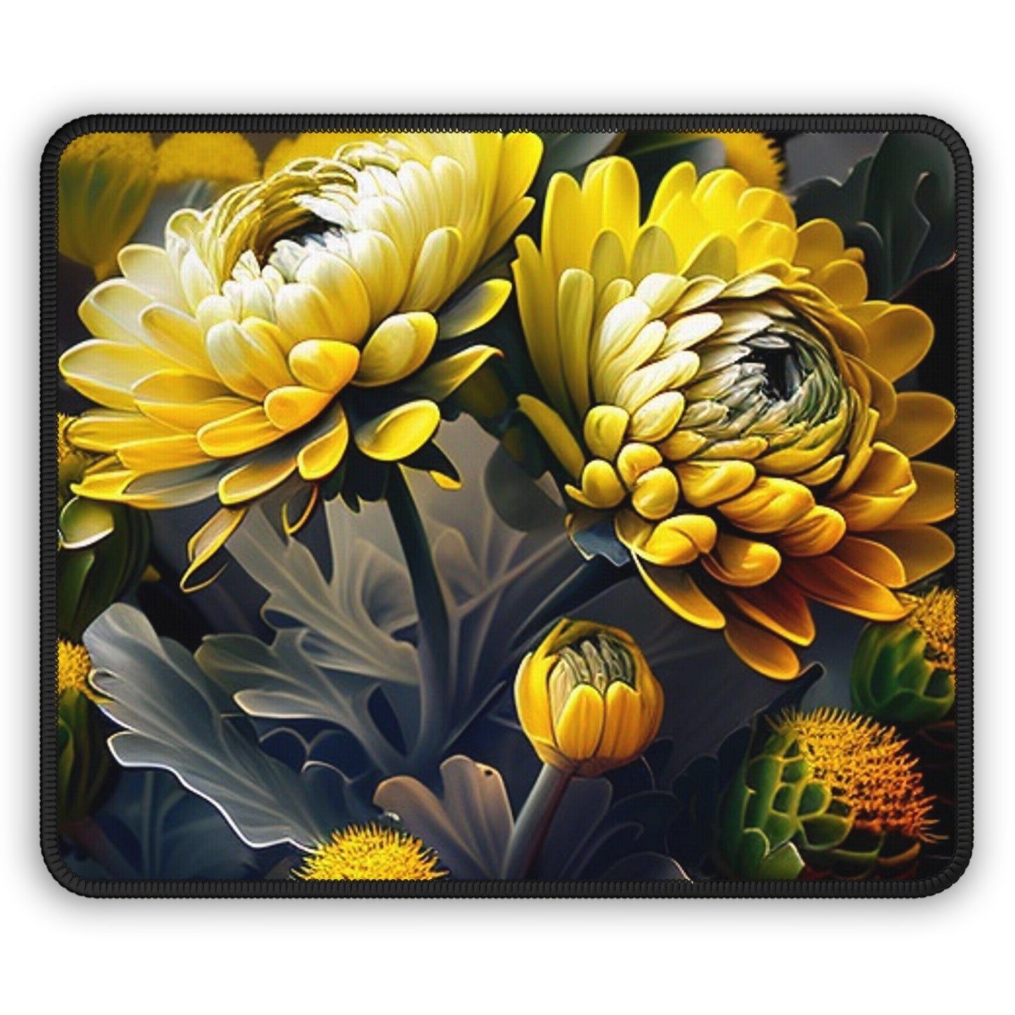 Gaming Mouse Pad  Yellow Hermosas Flores Amarillas 2