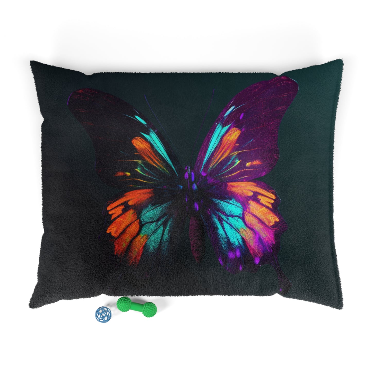 Pet Bed Hyper Colorful Butterfly Purple 4