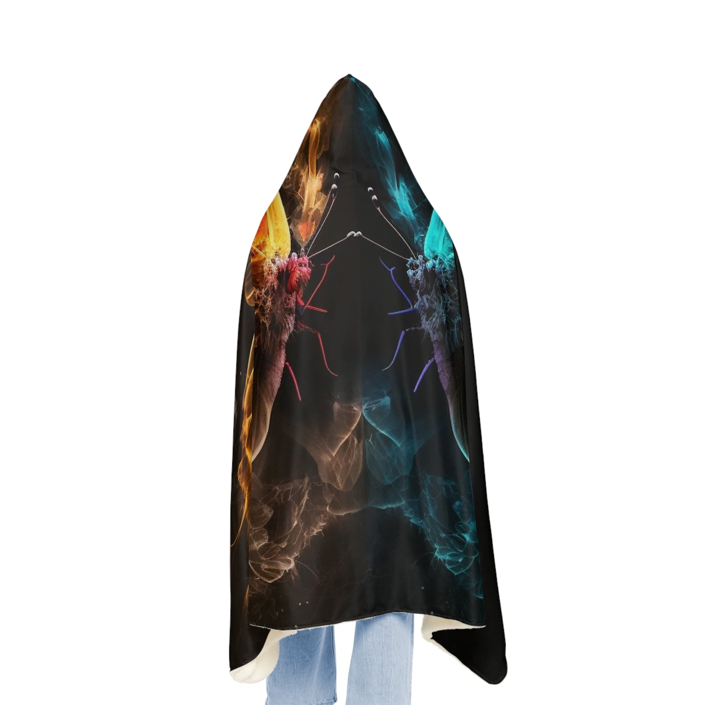 Snuggle Hooded Blanket Kiss Neon Butterfly 7