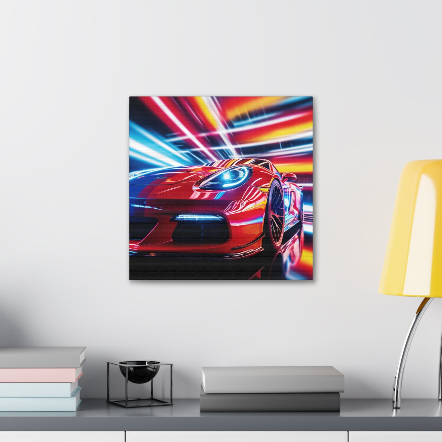 Canvas Gallery Wraps Macro Flag Ferrari 1