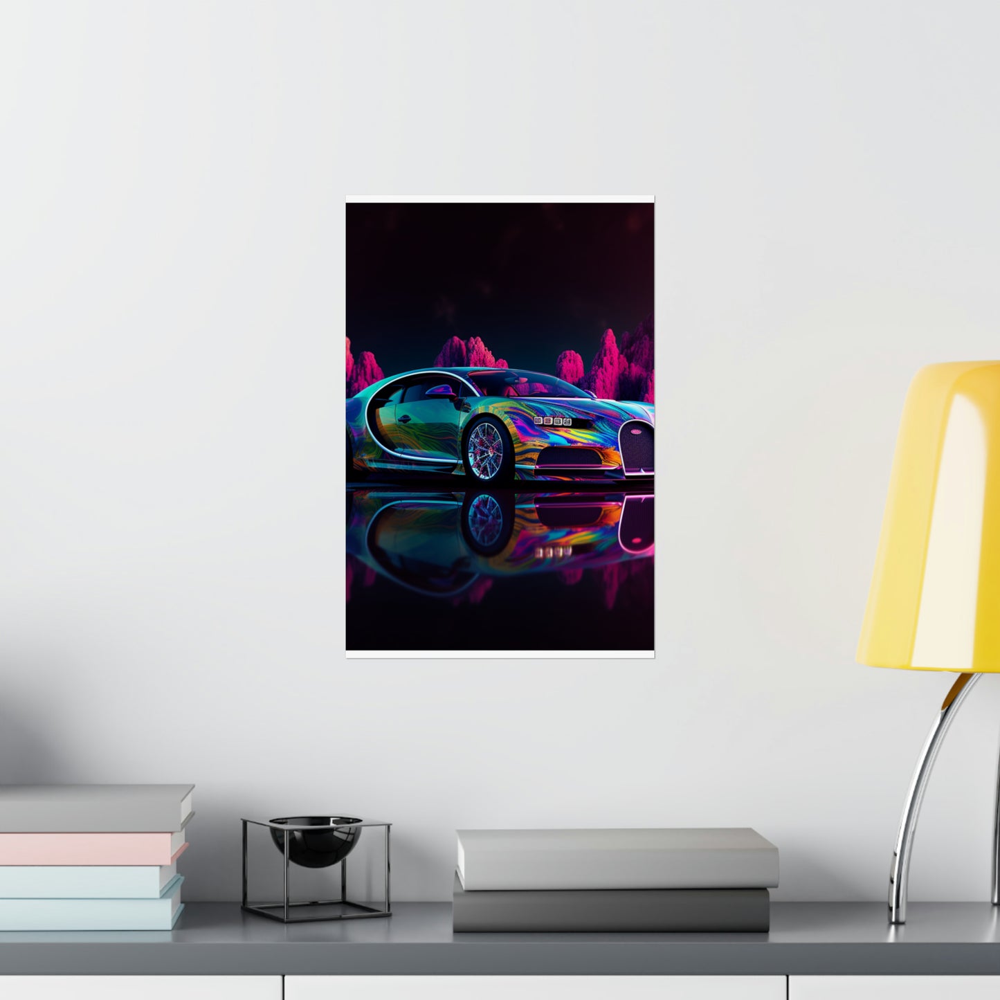 Premium Matte Vertical Posters Florescent Bugatti Flair 2