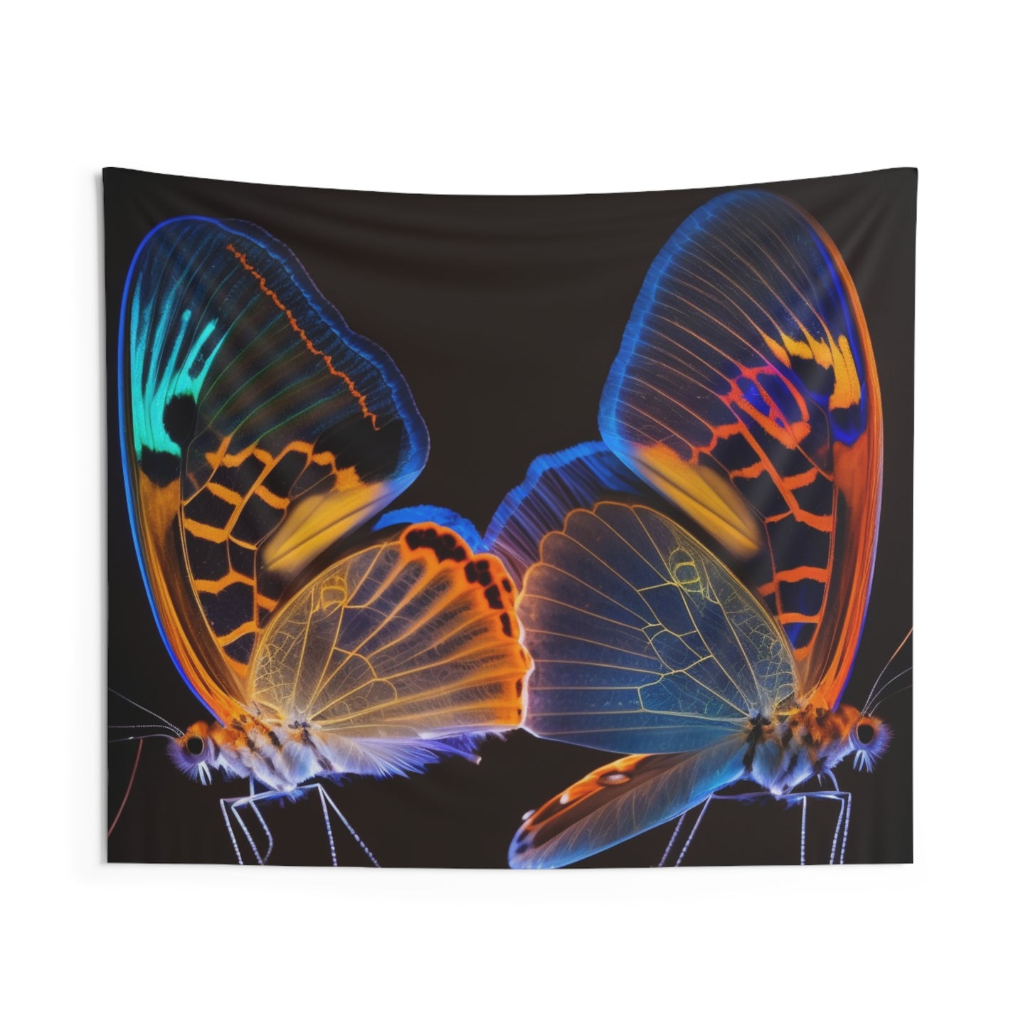 Indoor Wall Tapestries Neon Glo Butterfly 2