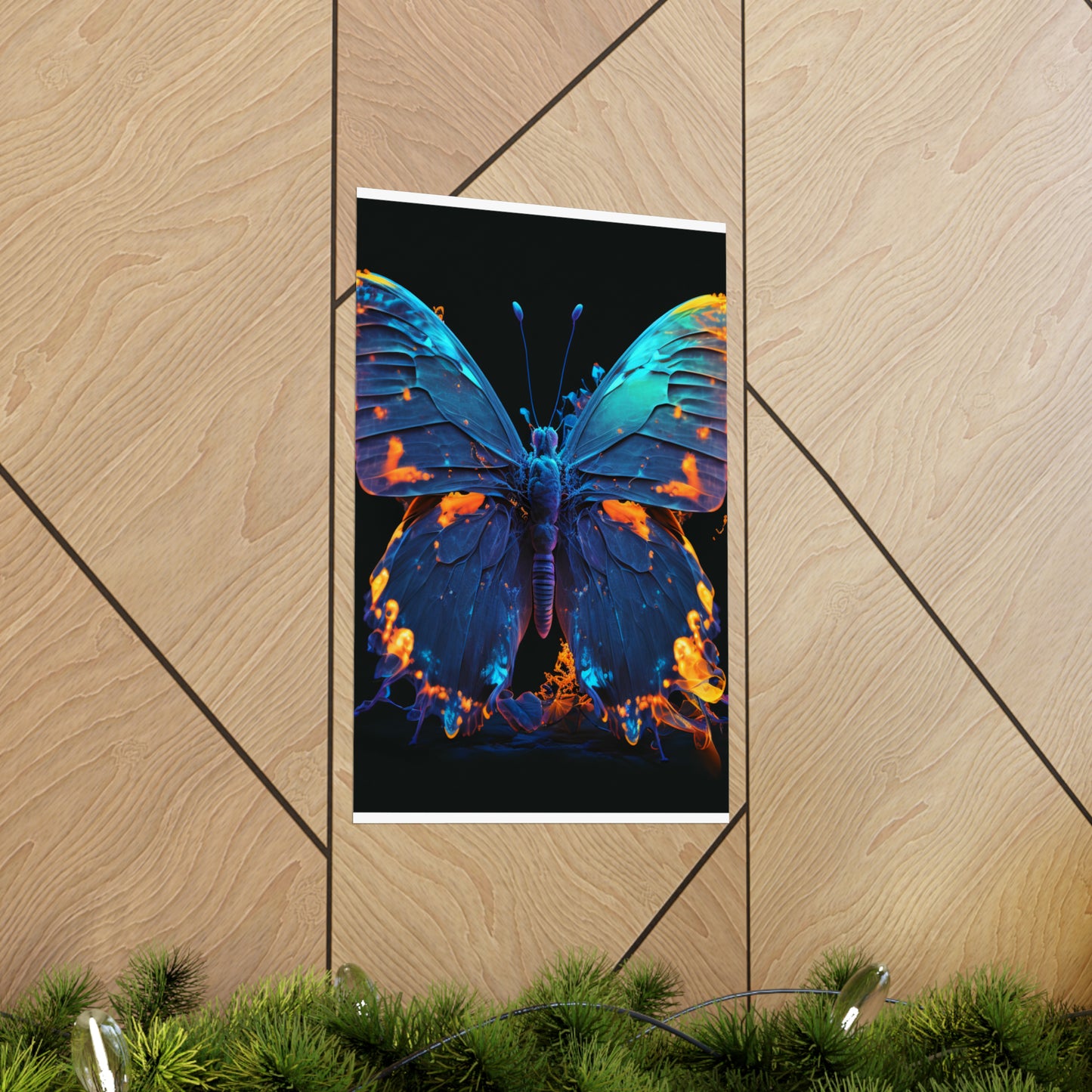 Premium Matte Vertical Posters Thermal Butterfly 3