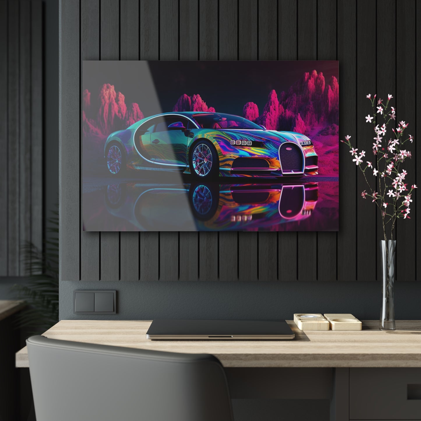 Acrylic Prints Florescent Bugatti Flair 2