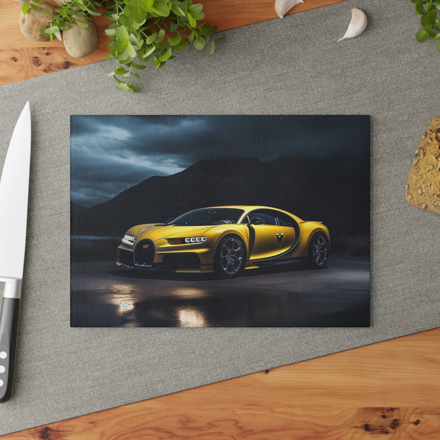 Glass Cutting Board Bugatti Real Look 4