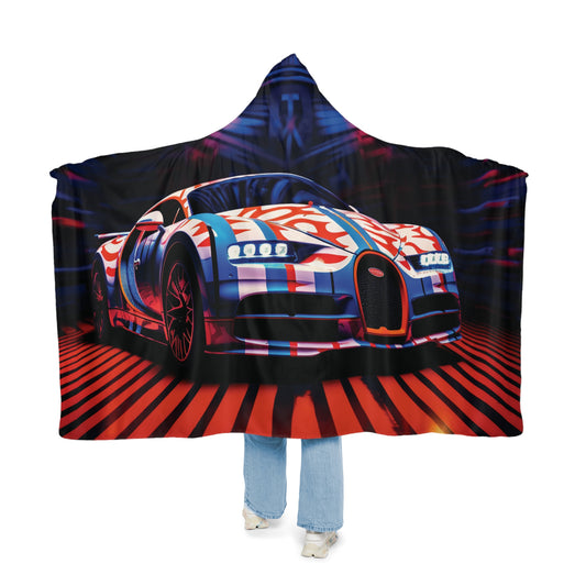 Snuggle Hooded Blanket Macro Bugatti American Flag 1