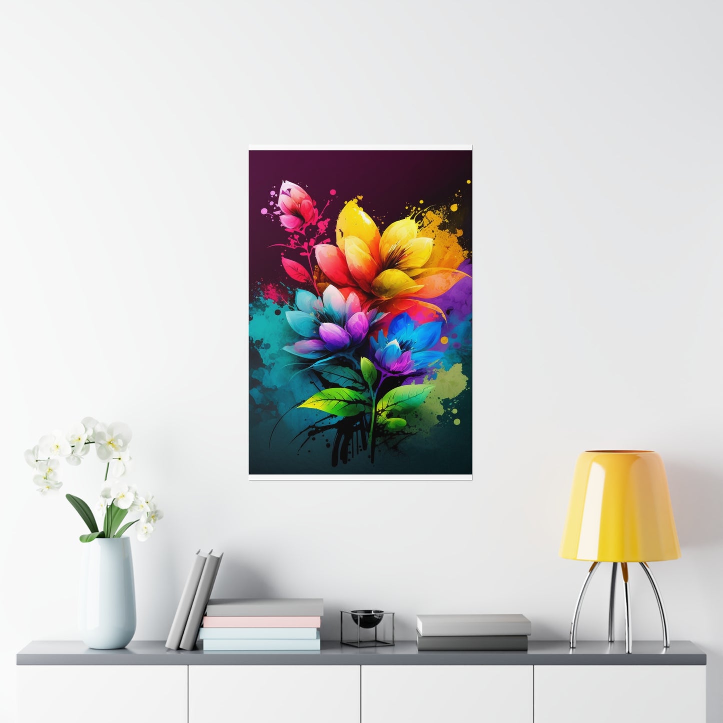 Premium Matte Vertical Posters Bright Spring Flowers 3