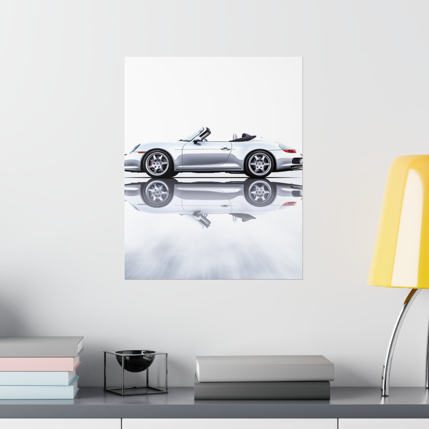 Premium Matte Vertical Posters 911 Speedster on water 3