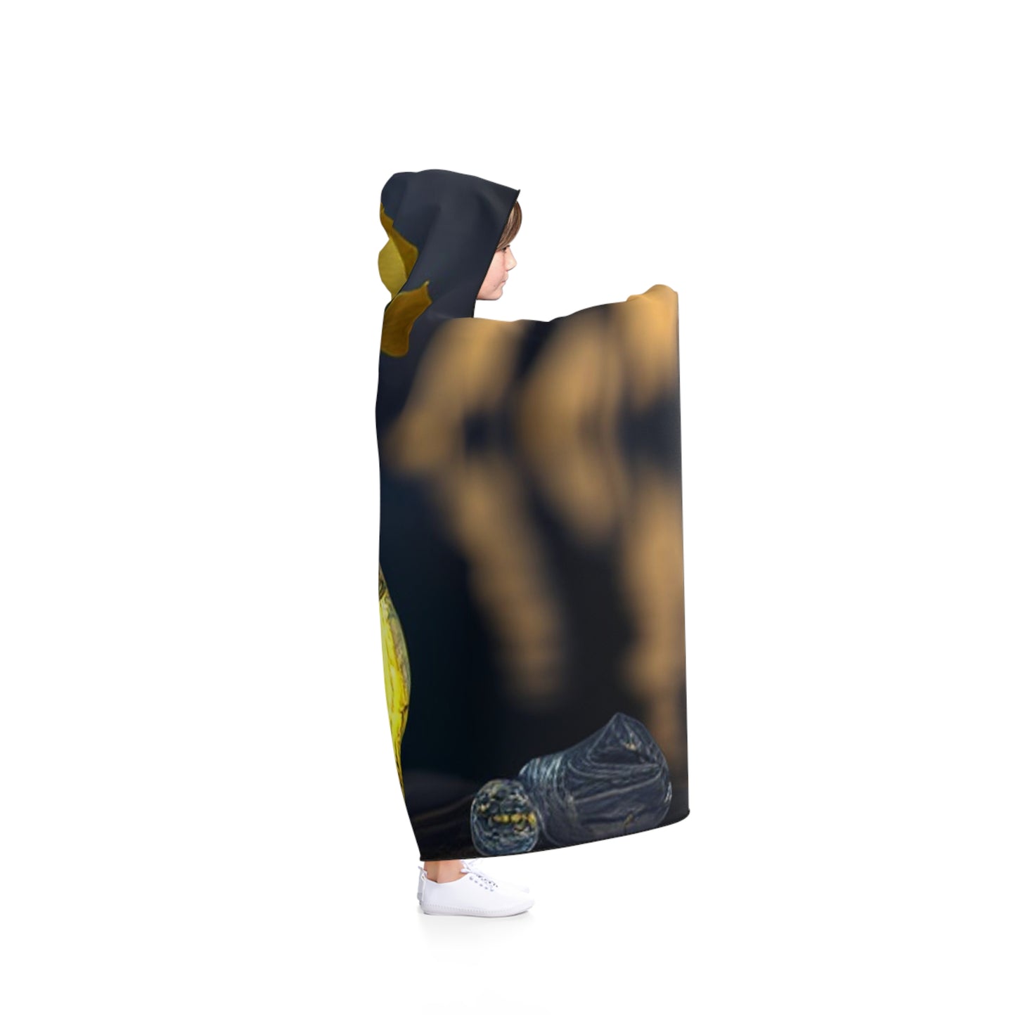 Hooded Blanket Yellow Gladiolus glass 3