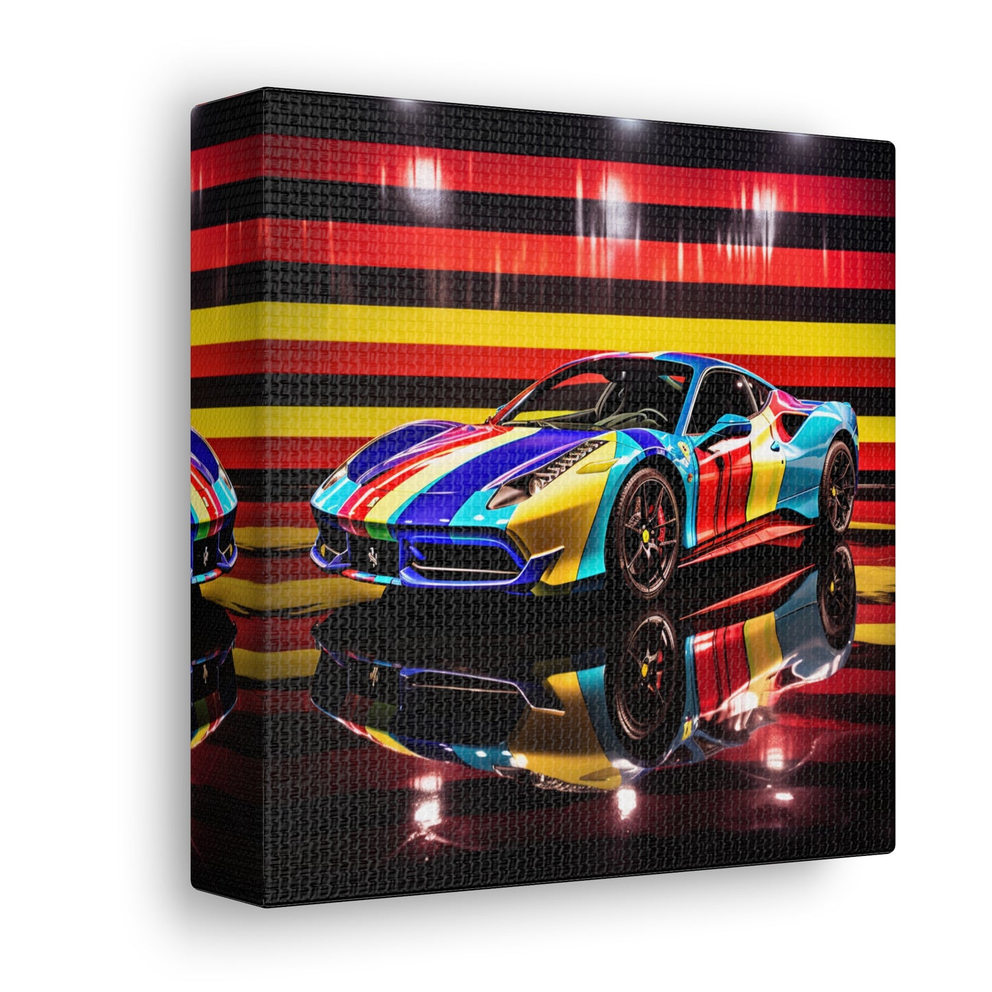 Canvas Gallery Wraps Hyper Colorfull Ferrari 2