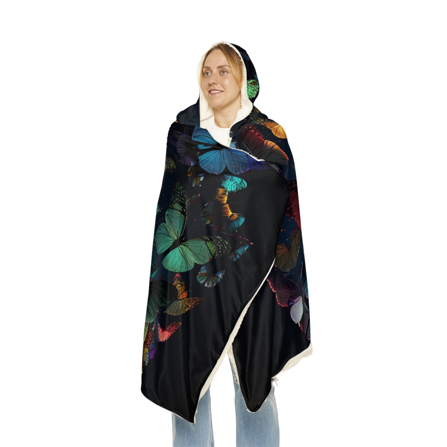 Snuggle Hooded Blanket Moon Butterfly 3
