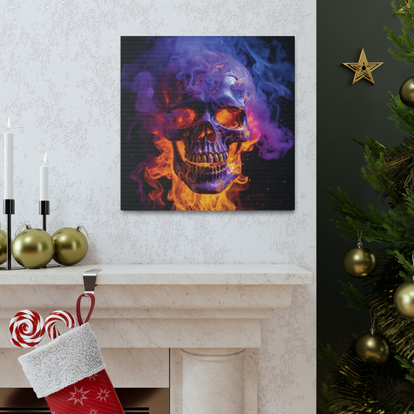 Canvas Gallery Wraps Macro Skull 1