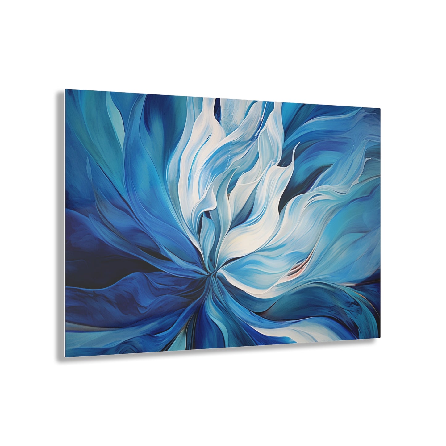 Acrylic Prints Blue Tluip Abstract 1