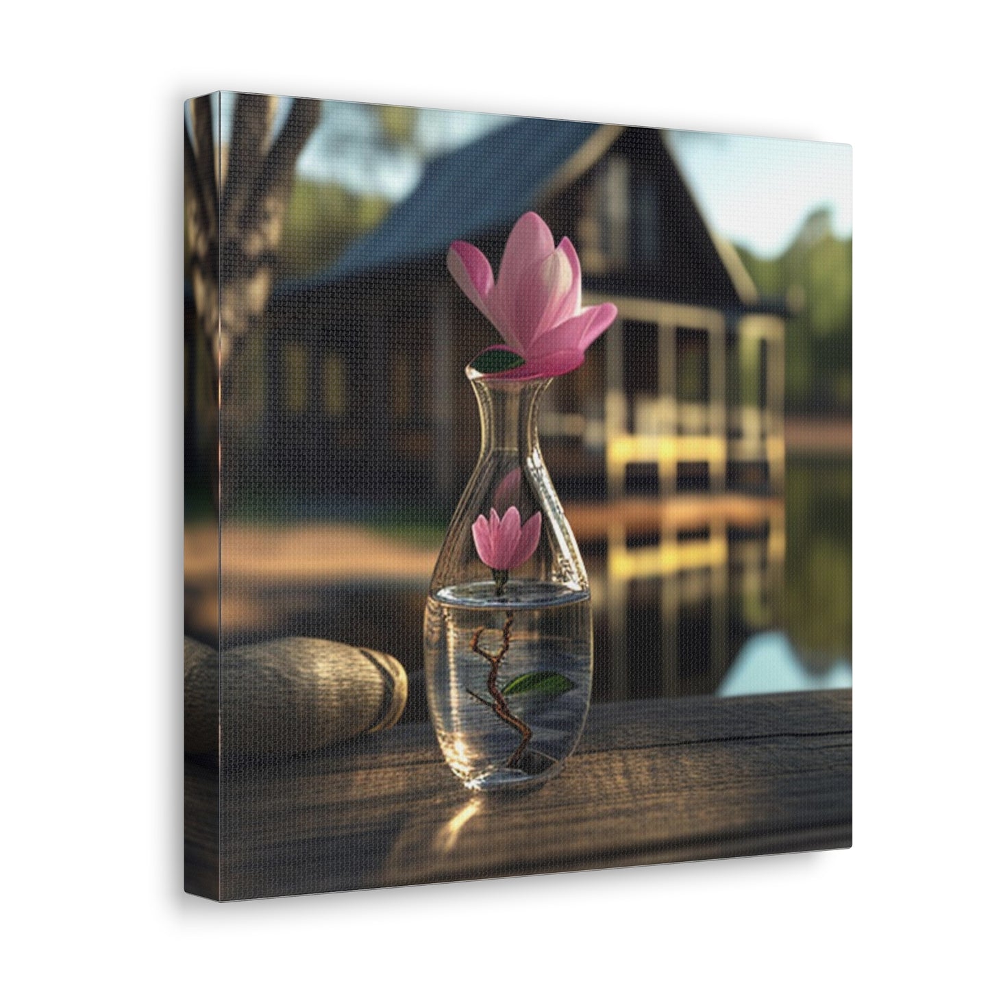 Canvas Gallery Wraps Magnolia in a Glass vase 4