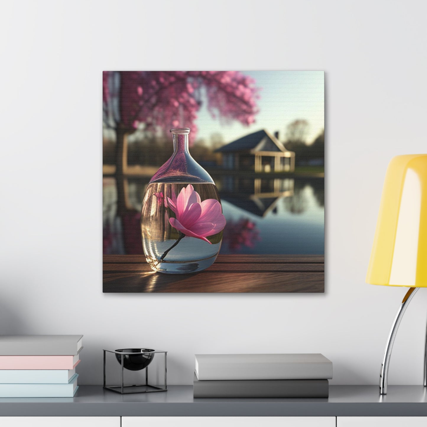 Canvas Gallery Wraps Magnolia in a Glass vase 2