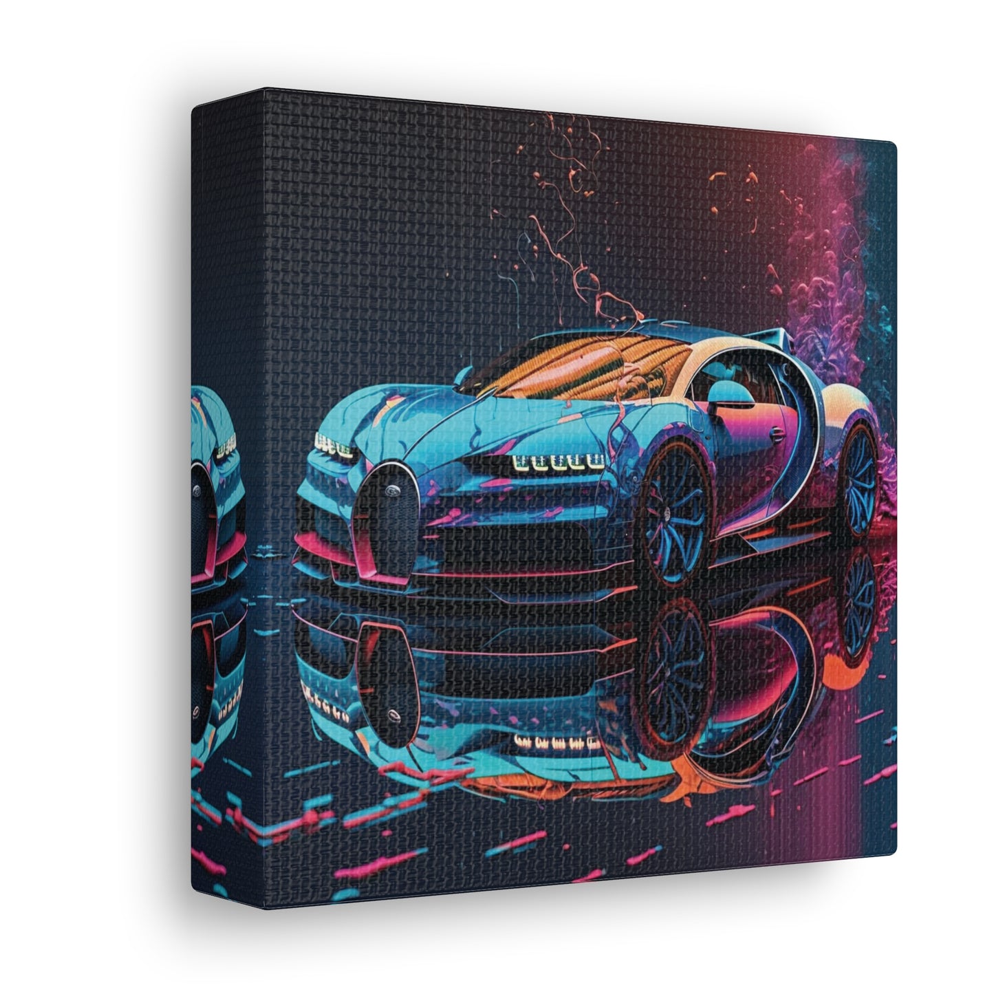 Canvas Gallery Wraps Bugatti Neon Chiron 4