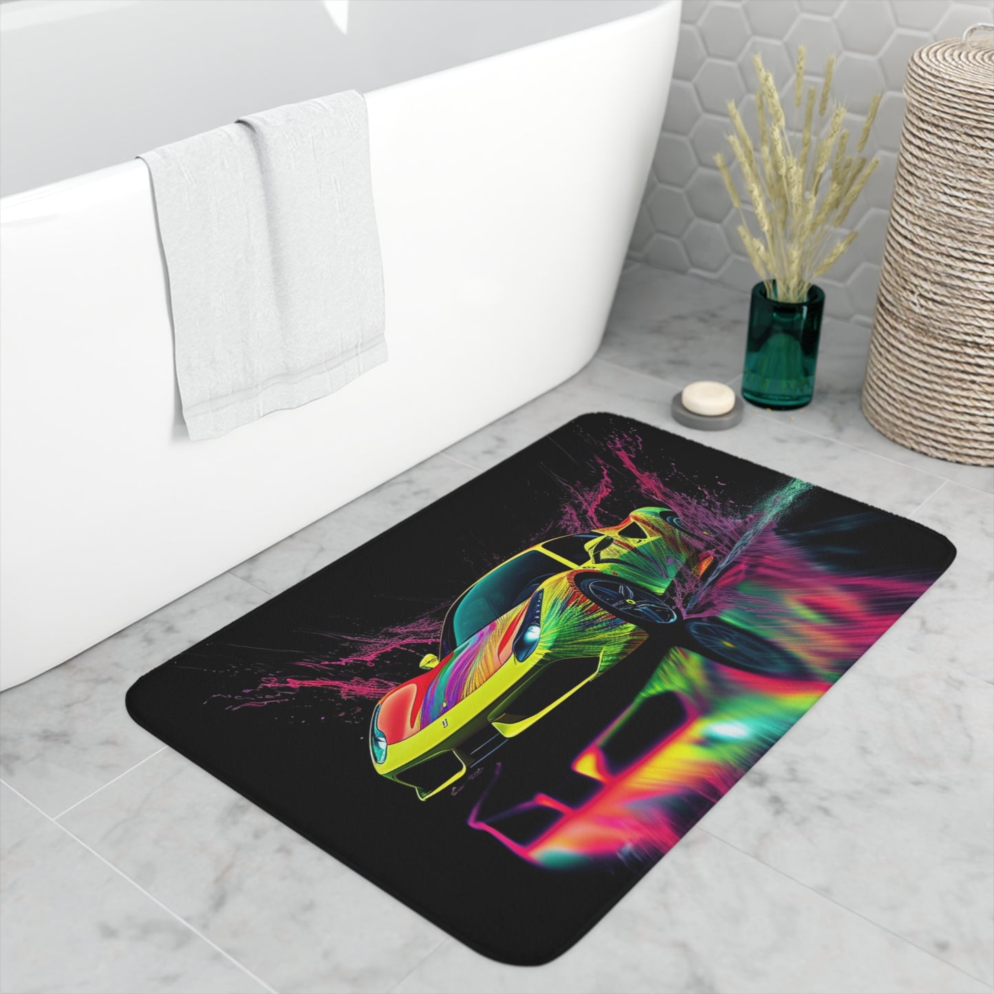 Memory Foam Bath Mat Ferrari Fusion Water 2