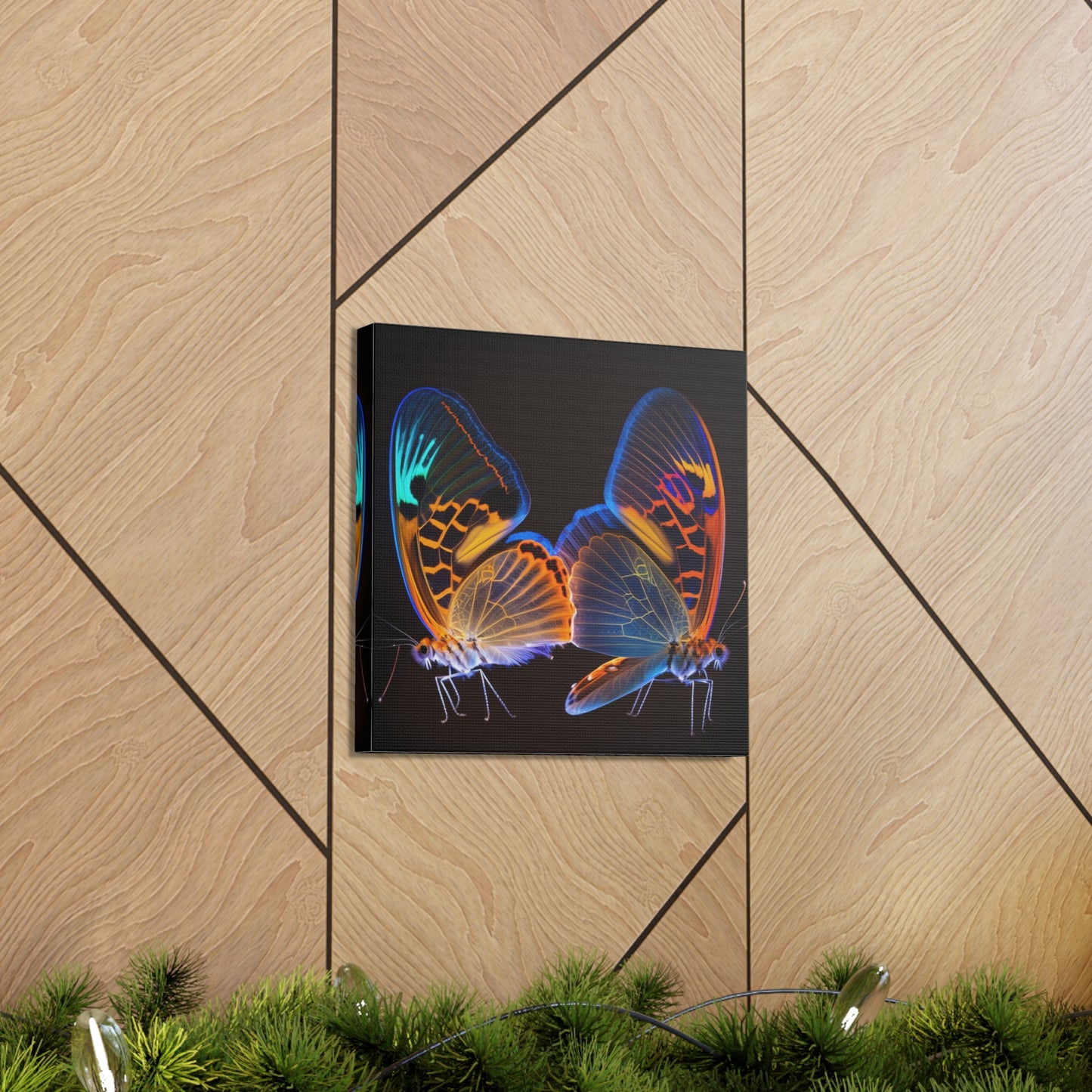 Canvas Gallery Wraps Neon Glo Butterfly 2