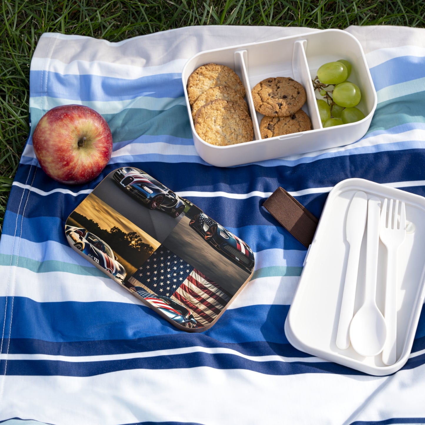 Bento Lunch Box Bugatti Flag American 5