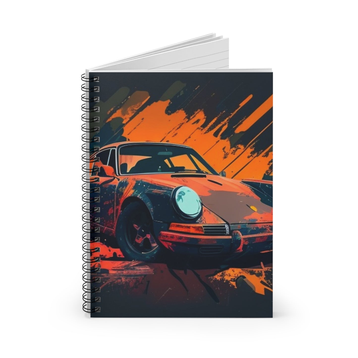 Spiral Notebook - Ruled Line Porsche Abstract 3