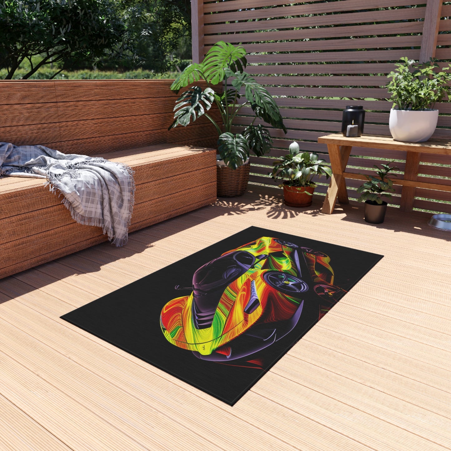 Outdoor Rug  Ferrari Neon 4