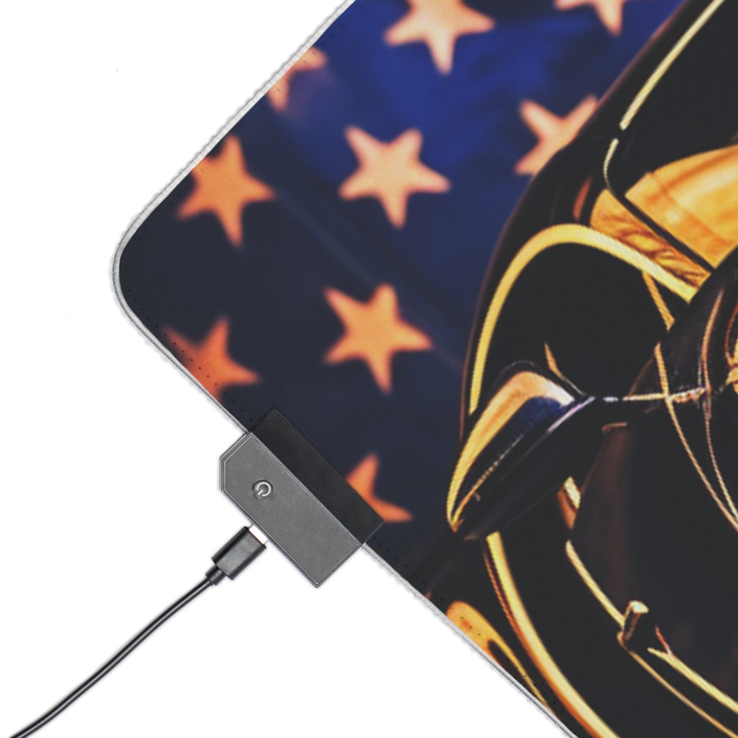 LED Gaming Mouse Pad Macro Bugatti American Flag 4