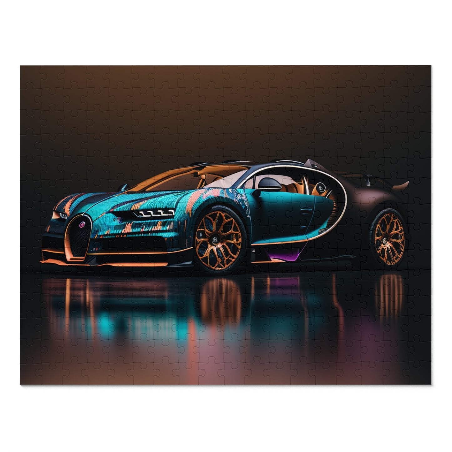 Jigsaw Puzzle (30, 110, 252, 500,1000-Piece) Bugatti Blue 2