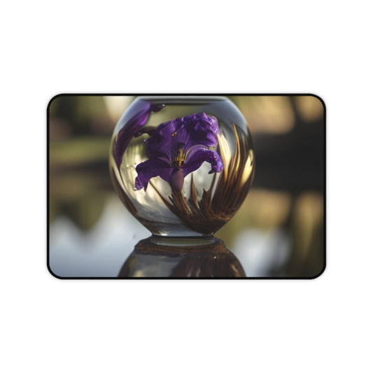 Desk Mat Purple Iris in a vase 2