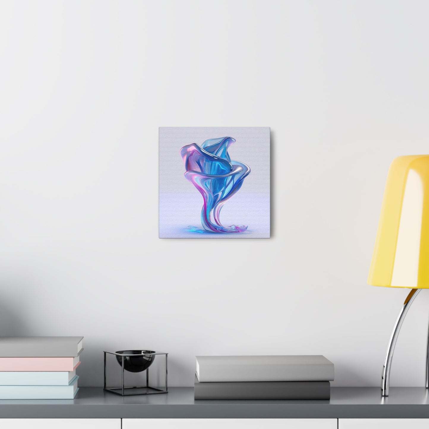 Canvas Gallery Wraps Pink & Blue Tulip Rose 2
