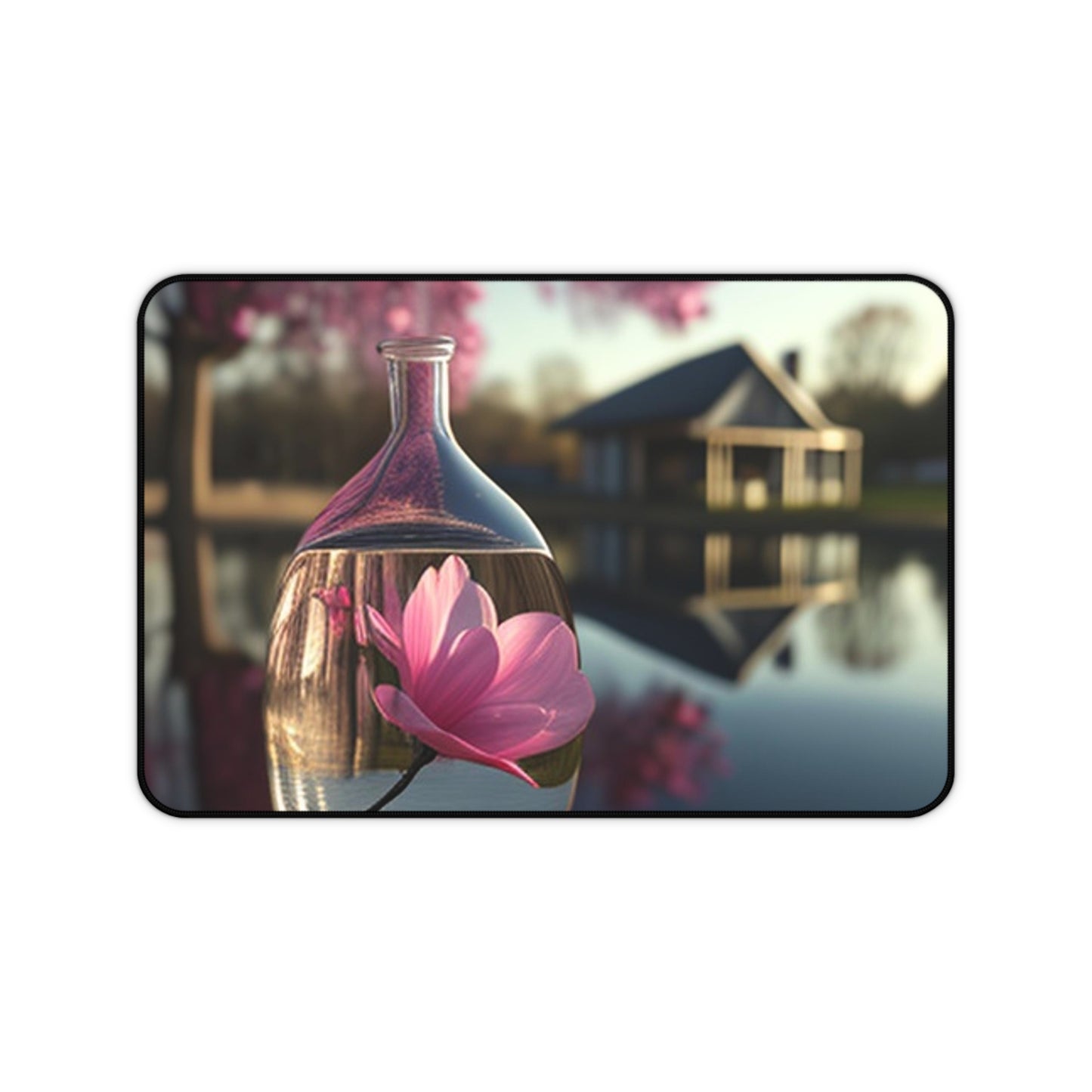 Desk Mat Magnolia in a Glass vase 2