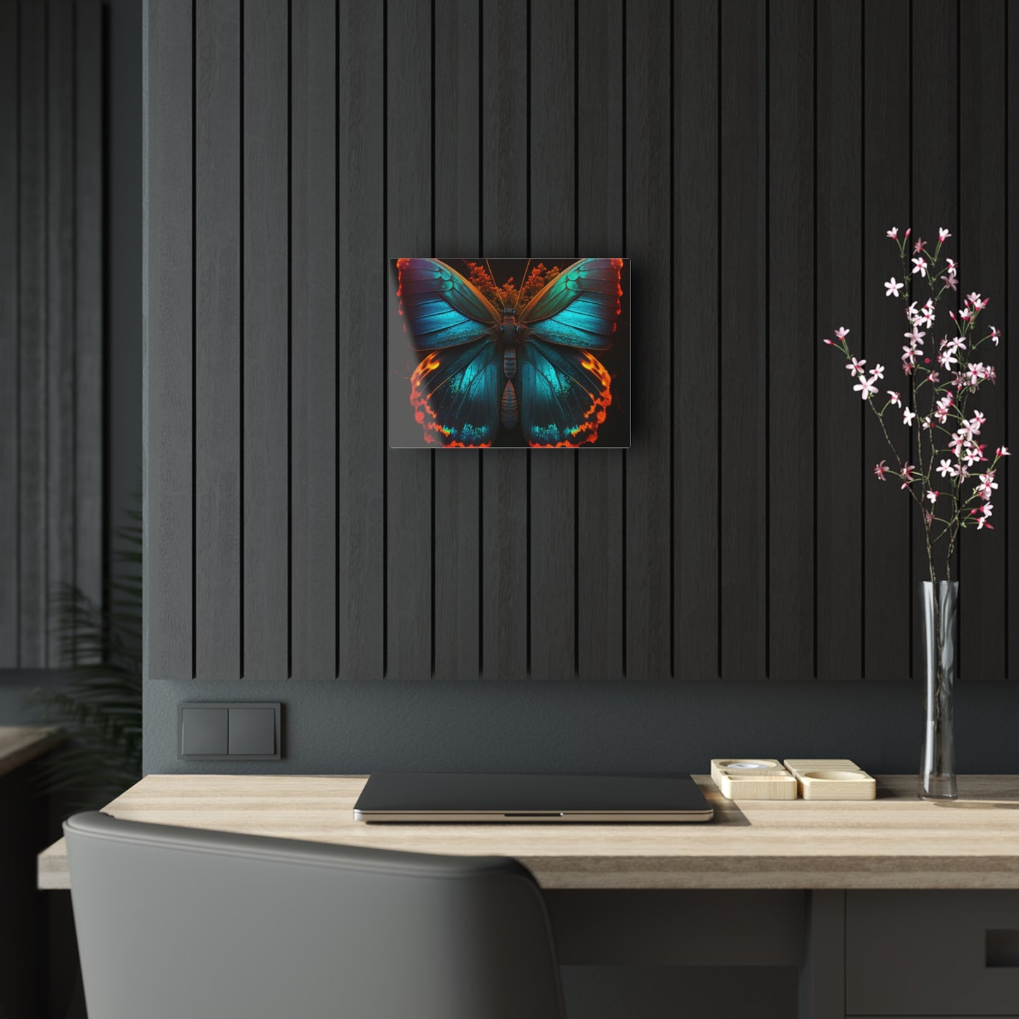 Acrylic Prints Neon Butterfly Flair 3