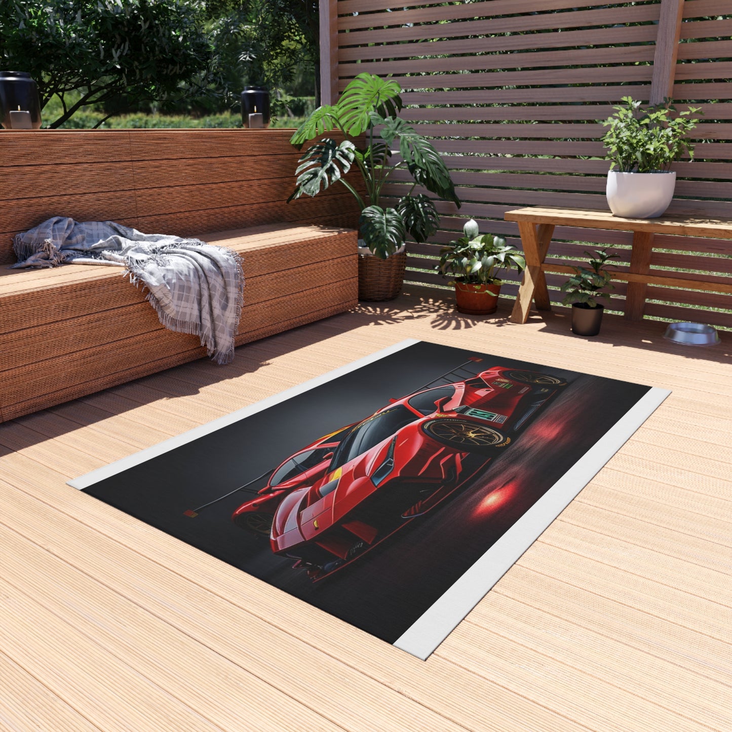 Outdoor Rug  Ferrari Red 2