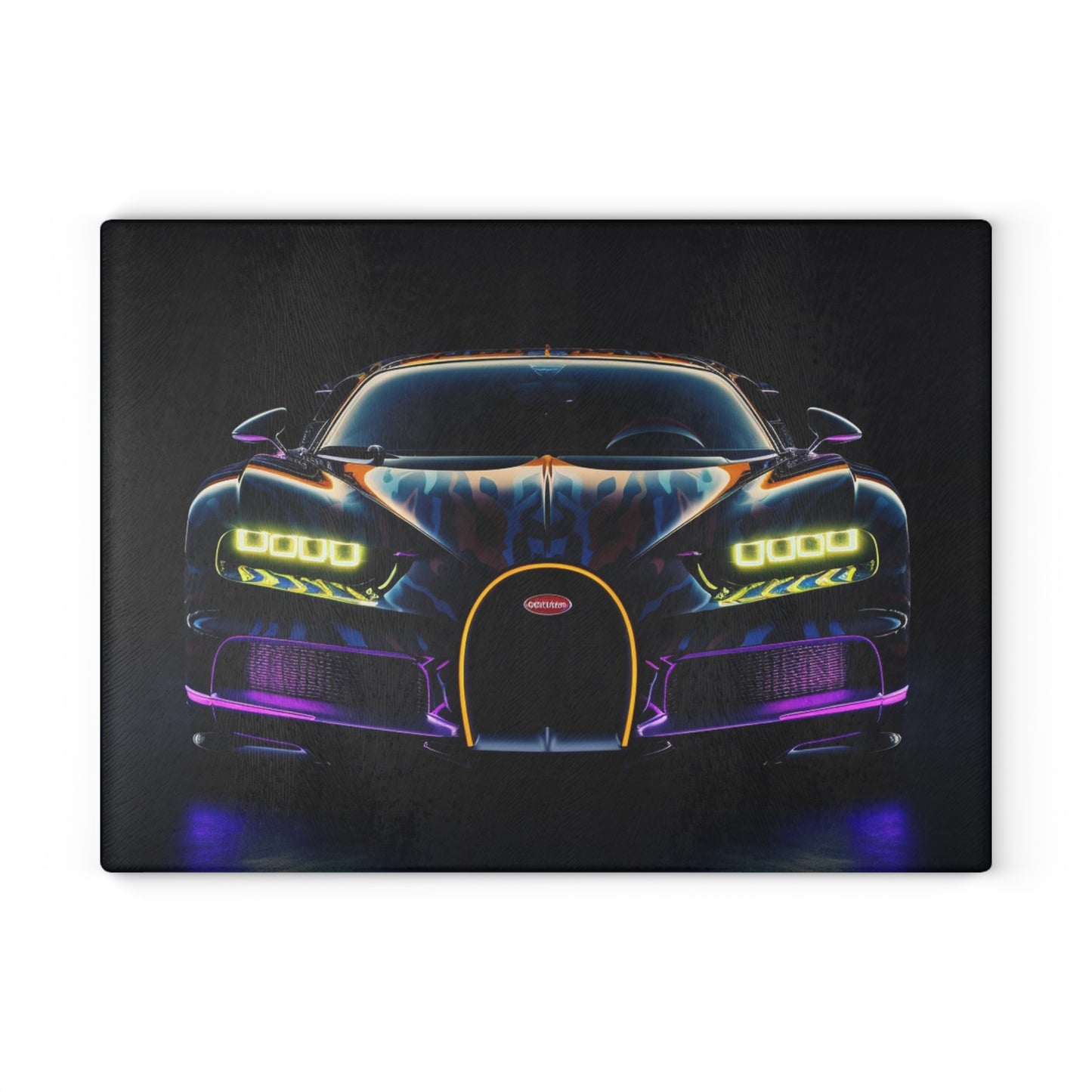 Glass Cutting Board Hyper Bugatti Chiron 3