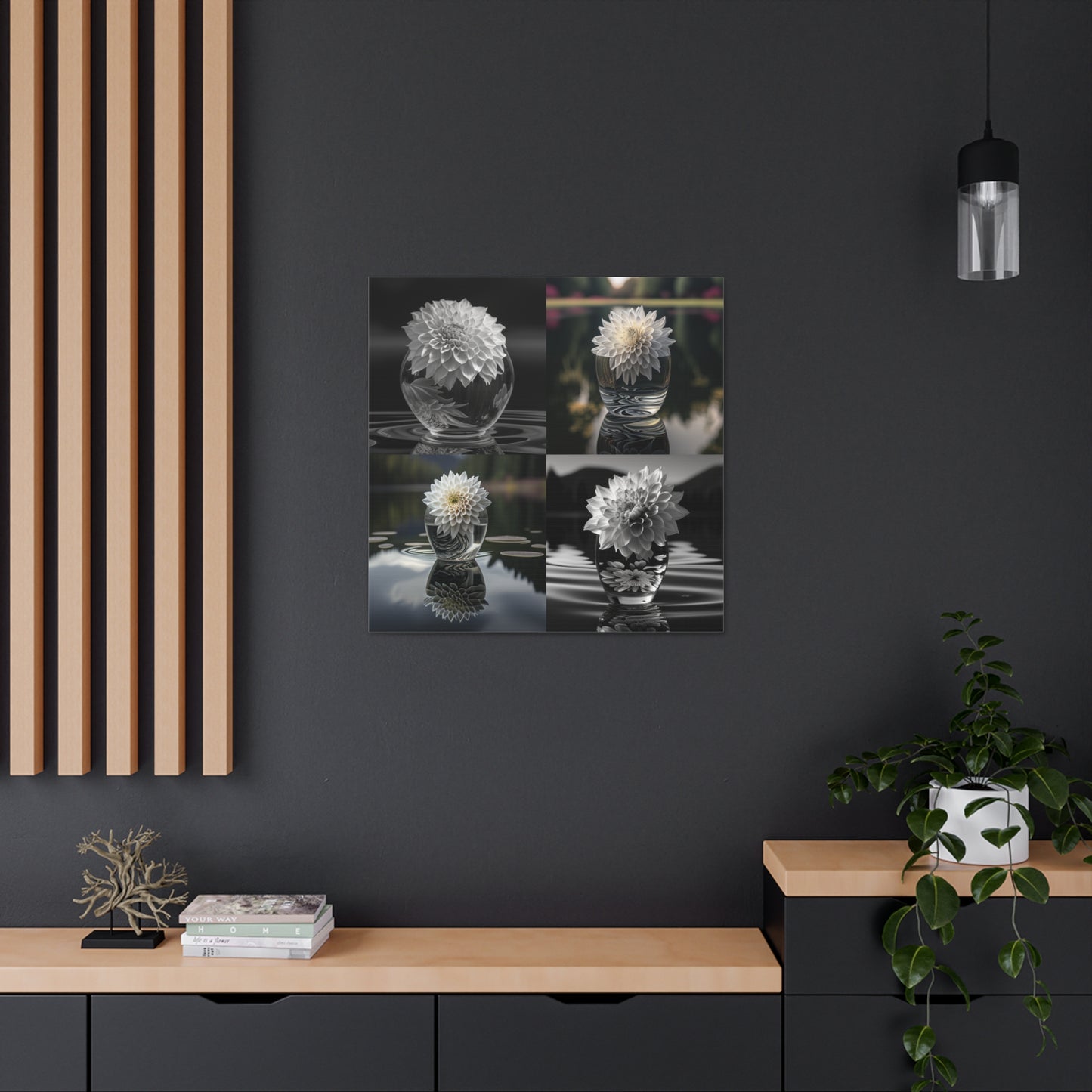 Canvas Gallery Wraps White Dahlia 5