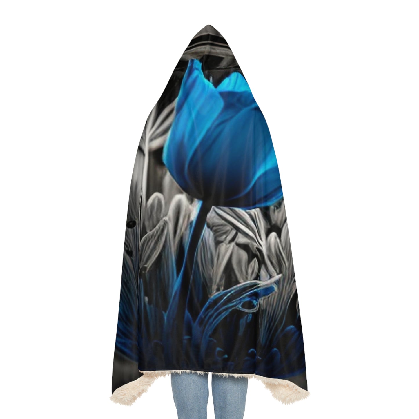 Snuggle Hooded Blanket Tulip Blue 1