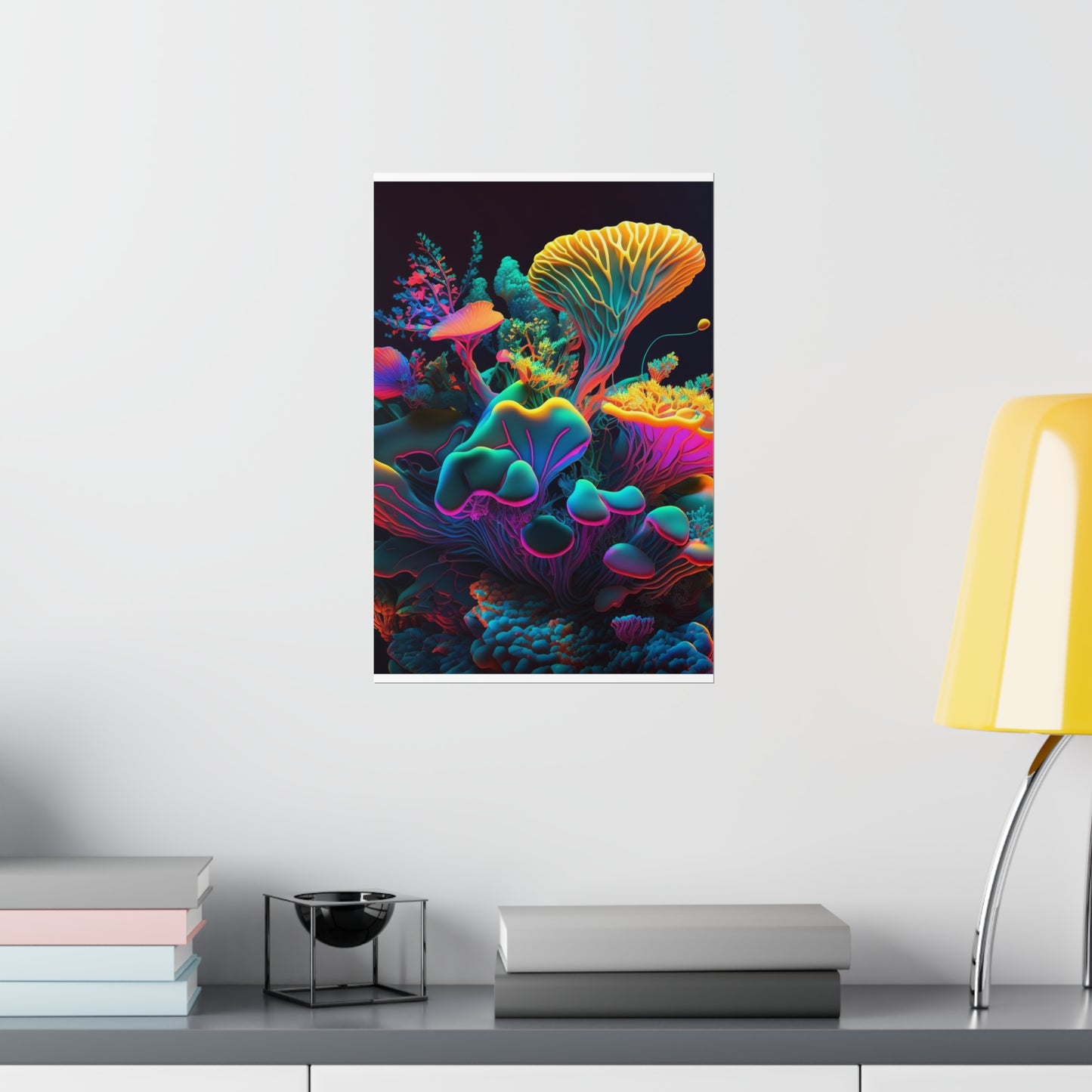 Premium Matte Vertical Posters Macro Coral Reef 1