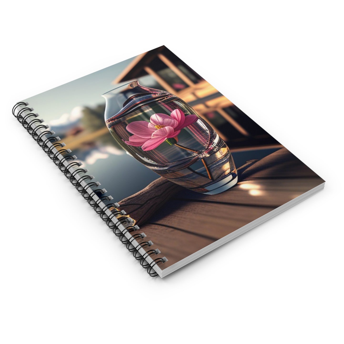 Spiral Notebook - Ruled Line Pink Magnolia 2