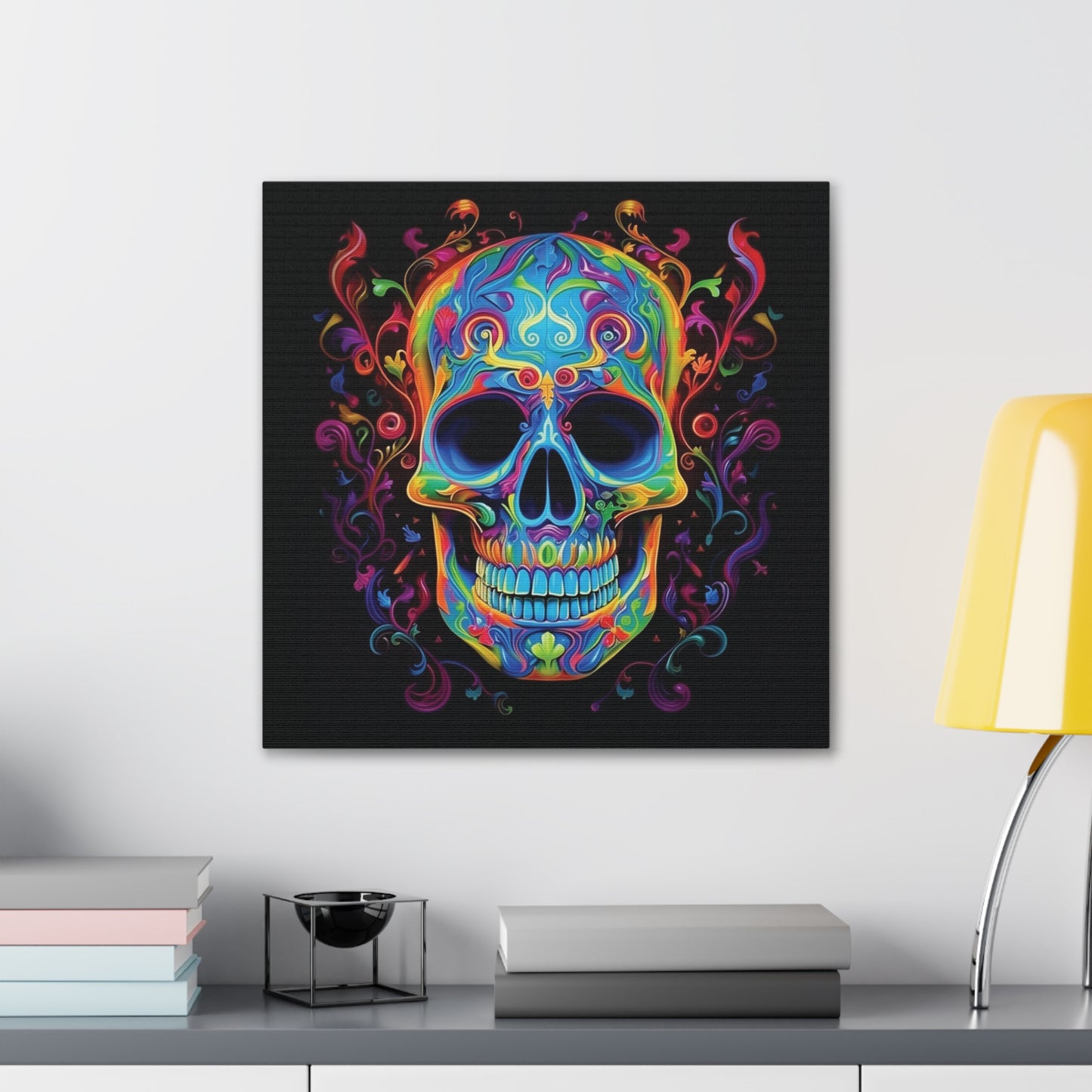 Canvas Gallery Wraps Macro Skull Color 4