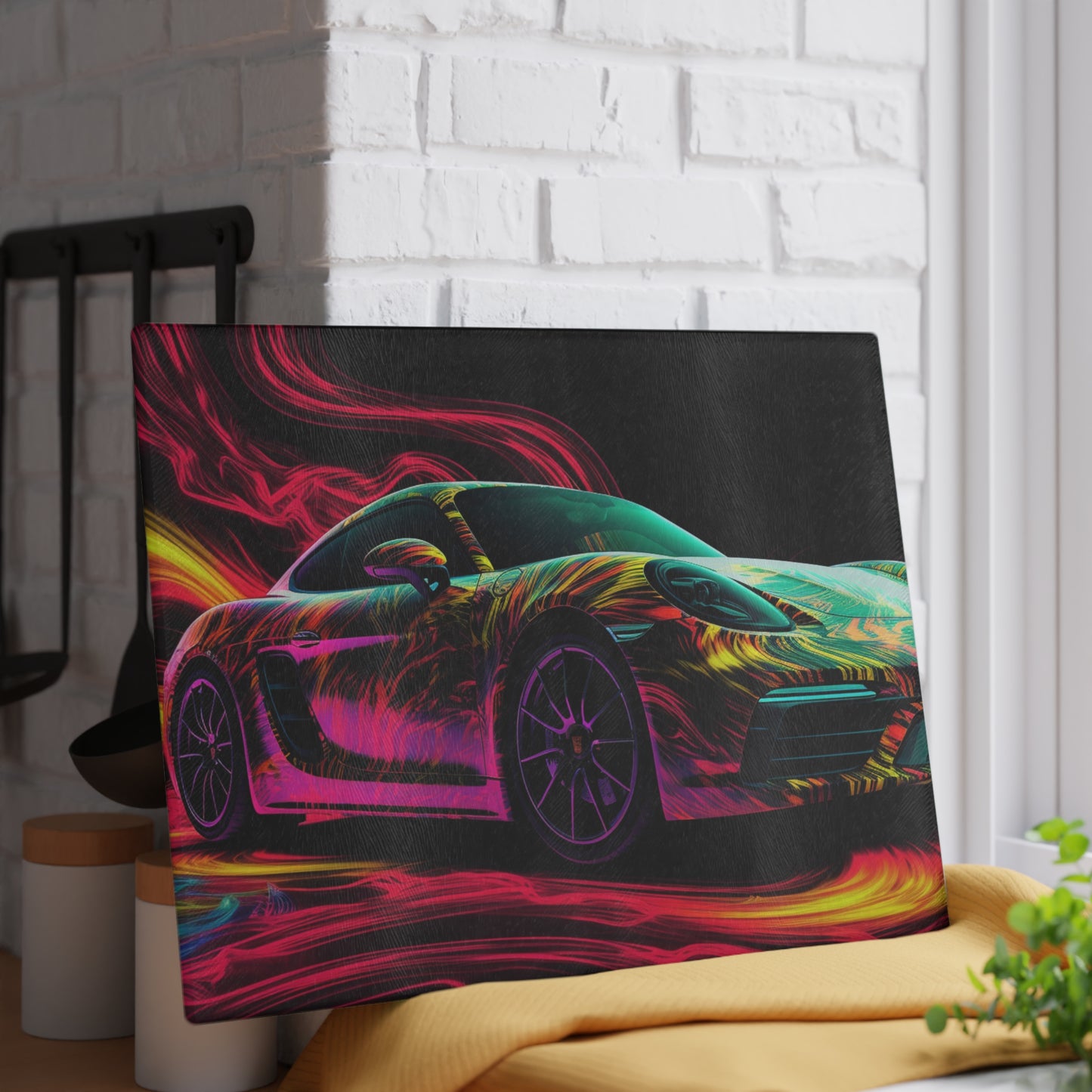 Glass Cutting Board Porsche Flair 1