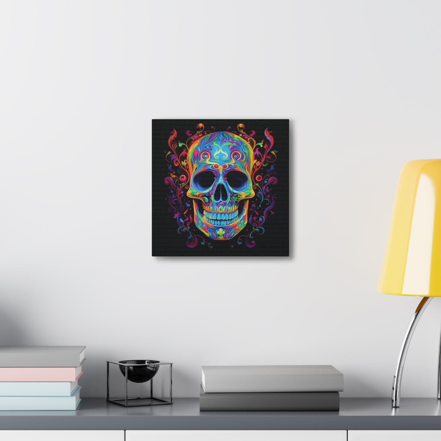 Canvas Gallery Wraps Macro Skull Color 4