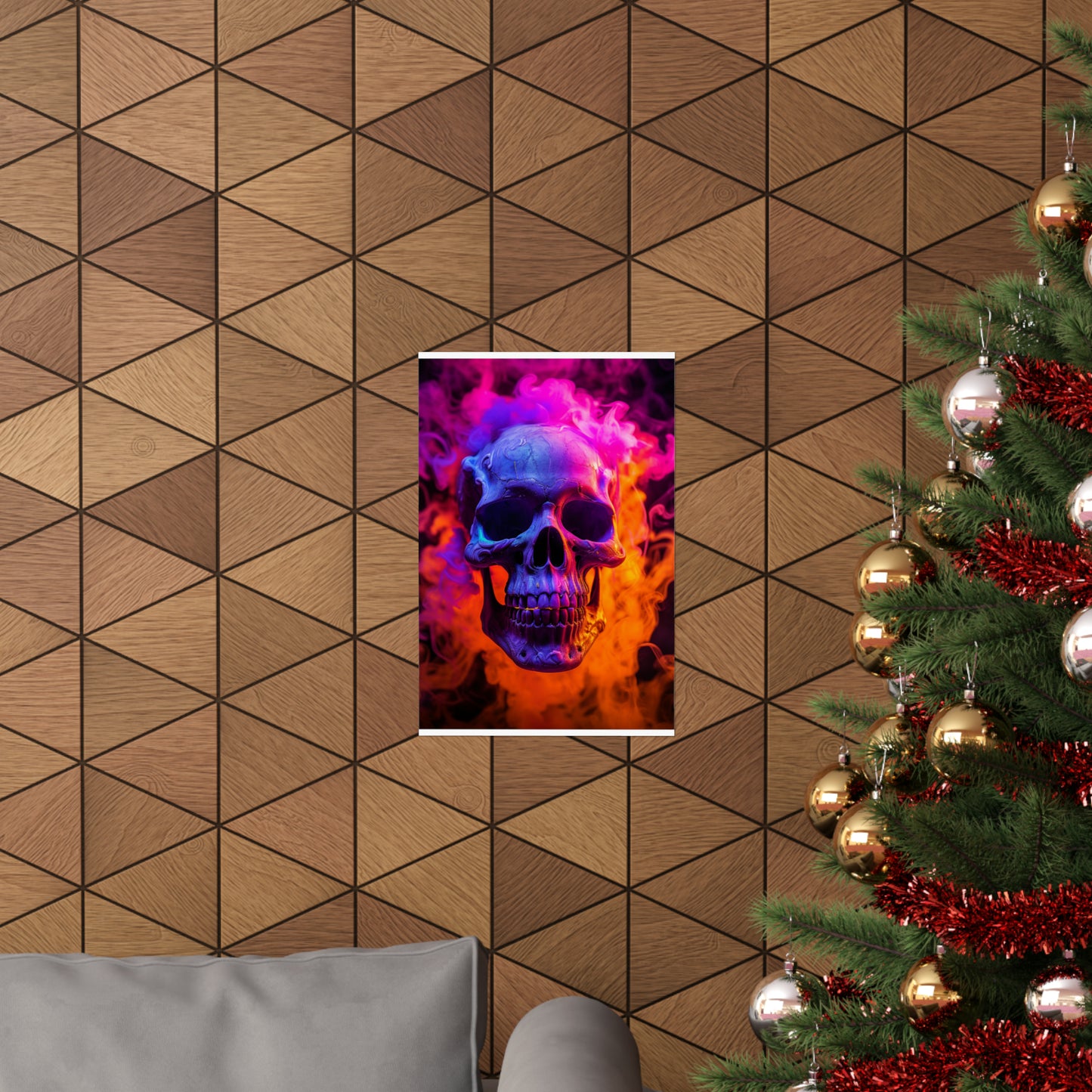 Premium Matte Vertical Posters Macro Skull 4