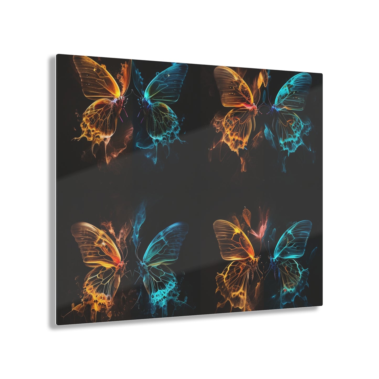 Acrylic Prints Kiss Neon Butterfly 5