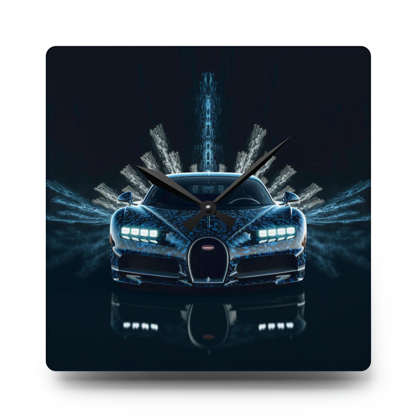 Acrylic Wall Clock Hyper Bugatti 2