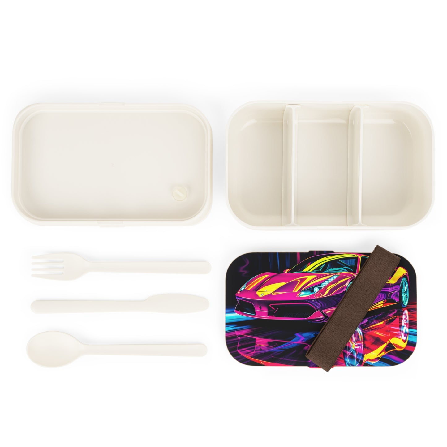Bento Lunch Box Pink Ferrari Macro 2