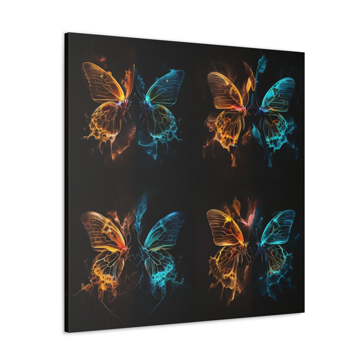 Canvas Gallery Wraps Kiss Neon Butterfly 5