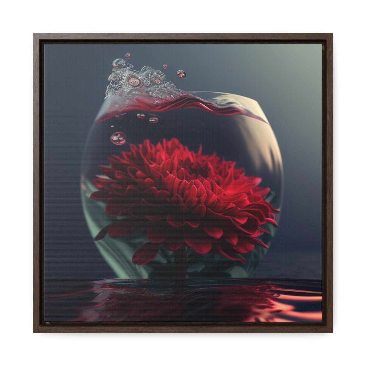 Gallery Canvas Wraps, Square Frame Chrysanthemum 1