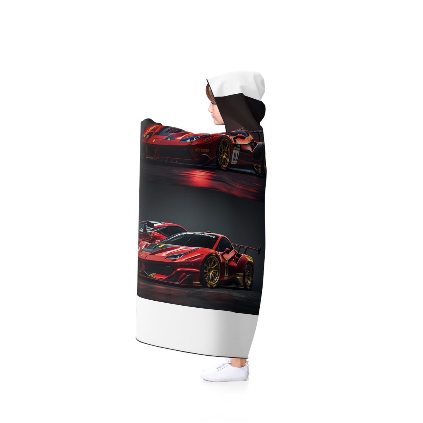 Hooded Blanket Ferrari Red 5