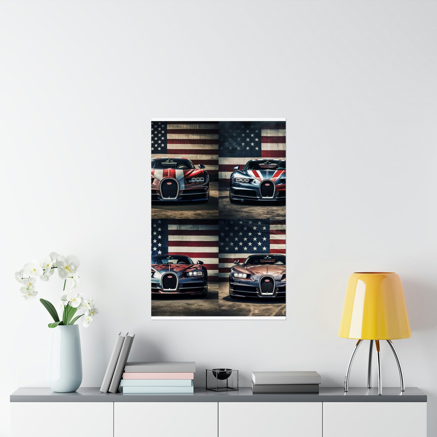 Premium Matte Vertical Posters Bugatti Flag 5